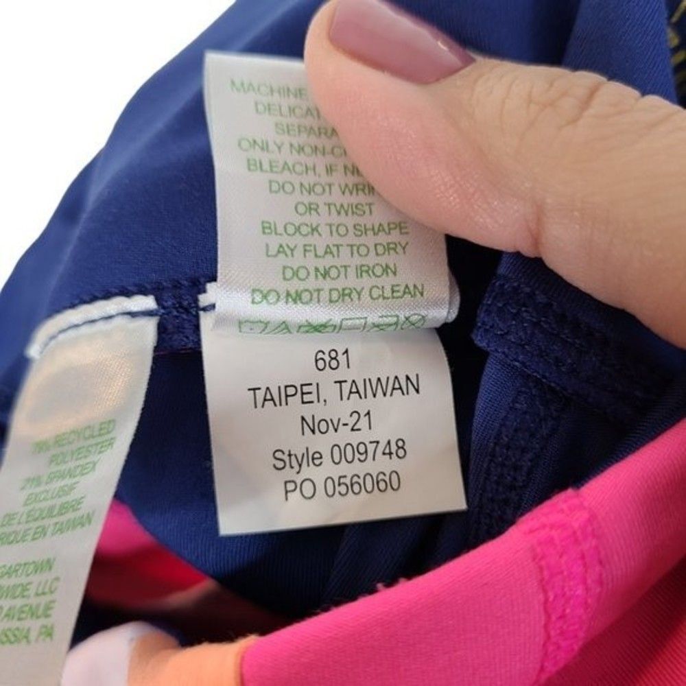 LILLY PULITZER Pants Womens XXS Blue Pink 24" Weekender High-Rise Midi Leggings - Picture 9 of 11